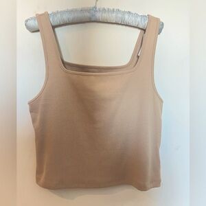 Women’s Tan Old Navy Crop Ribbed Tank Top